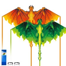 Dragon Kite for Kids Ages 8-12, Adults, Easy to Fly for Beginners,Large Singl...