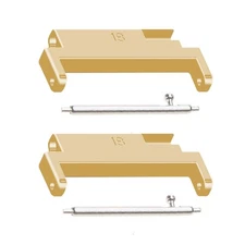 Wriststrap Link HeadGrain for 18mm-20mm Connector Lugs Adapter Watch Bracelet 2x