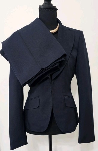Anne Klein Black 2 Pcs Pants Blazer Suit Set Size 4 Career Proffesional