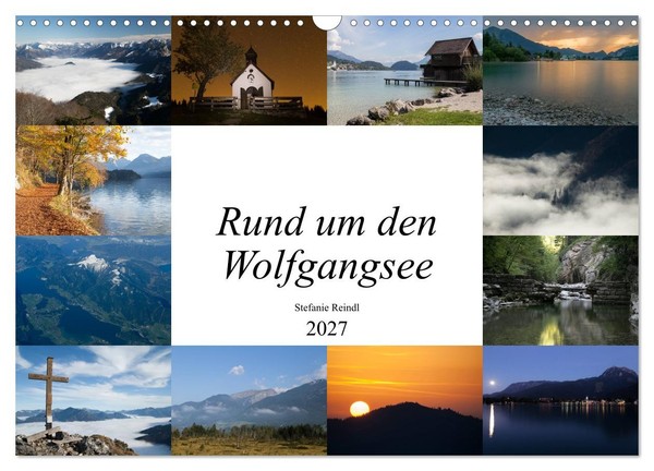 "Calendar 2027 · US Version · Around The Wolfgangsee (Wall Calendar 2027 17\" × 12"-image