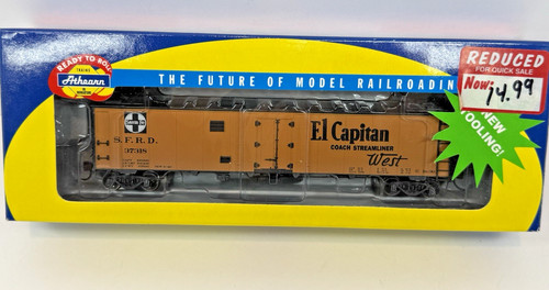 HO Athearn 94551 Weathered SFRD El Capitan 50’ Ice Reefer Boxcar ATSF #37318 | Zustand: New