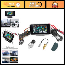 3-in-1 Digital Lcd Gauge For Cartrucksuvrv - Oil Pressure Voltage Water Tem