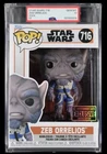 Zeb Orrelios Star Wars 716 EE Exclusive Funko Pop PSA 10 GEM MINT