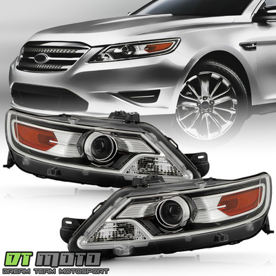 For 2010 2011 2012 Ford Taurus Halogen Projector Headlights Headlamps Left+Right