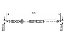 Flexible de frein Ford KA