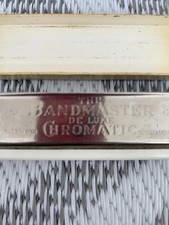 Vintage Seydel Bandmaster De Luxe Chromatic Harmonica Seydel's System with Case
