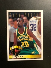 1995 GARY PAYTON  Topps  Basketball Card # 23 Made in USA