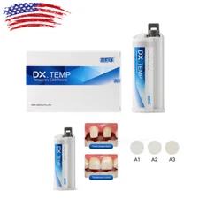 DENTEX Dental Self Cure Temporary Crown And Bridges Resin A1 A2 A3 75g/Syringe