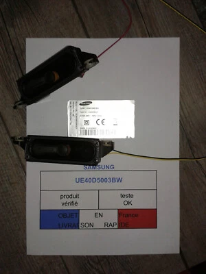 haut-parleurs / enceintes pour SAMSUNG UE40D5003BW - Photo 1/4