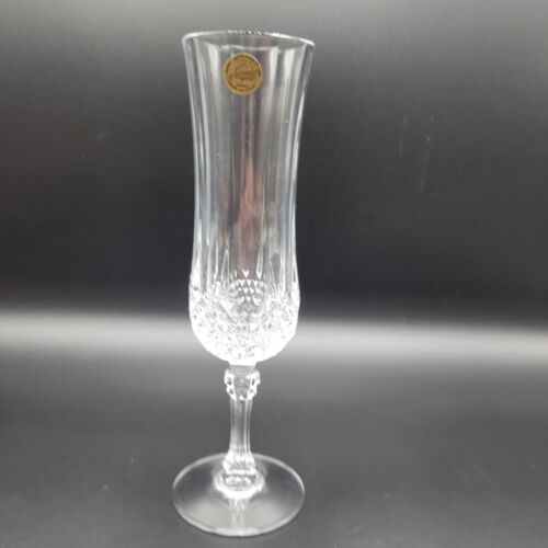 Cristal DArques Longchamp Crystal Champagne Flauti Set di 4 5 Oz Francia Elegante - Foto 2 di 9