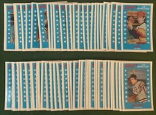 1982 KELLOGG'S BASEBALL CARD COMPLETE (64) SET WITH NOLAN RYAN AND GEORGE BRETT