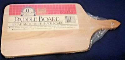 Cersosimo Products Wooden Paddle Board Bread and Cheese Snack Board 6'' x 13.75''