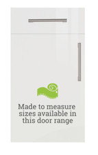 White Gloss Slab Replacement Kitchen Cupboard Doors & Drawer Fronts