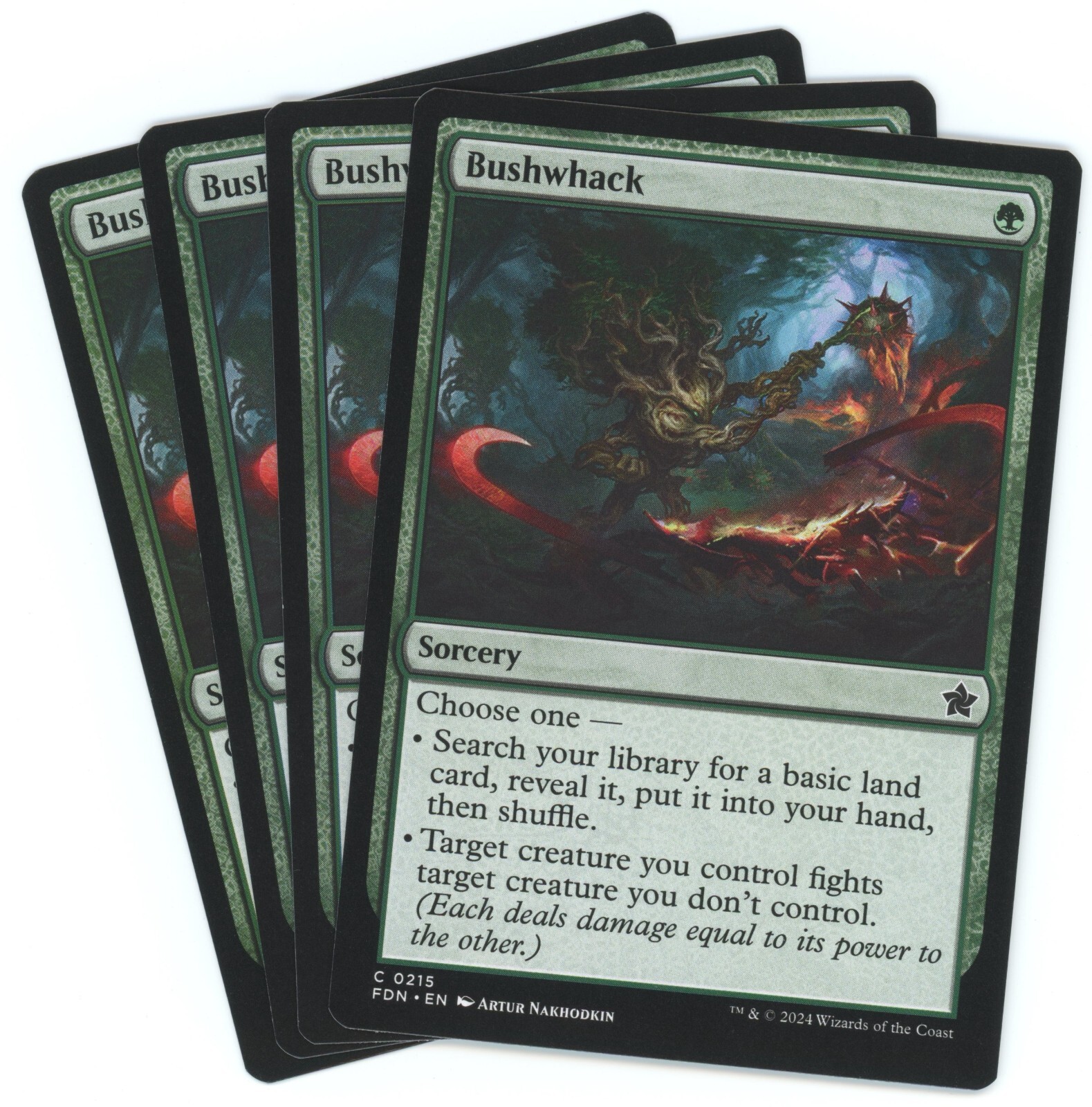 x4 Bushwhack - 0215 - Foundations - Magic the Gathering (MTG)