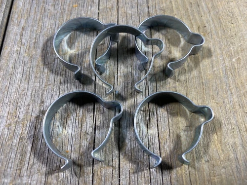 VINTAGE BIKE BICYCLE SHIFTER BRAKE CABLE CLAMPS CLAMP KIT  25.4MM 1 INCH TUBING