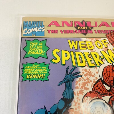 Web of Spider-Man Annual #7 Marvel Comics 1991 Iron Man Black