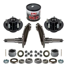 #84 Weld Your Own Idler Axle Kit for 3.5k Trailer Axles, 1 3/4" Diameter 4" Drop