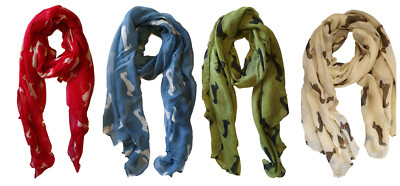 WURST DACKEL HUND TIER DAMEN SCHAL TUCH WEICHES GEFÜHL 160cmx100cm UKSELLER