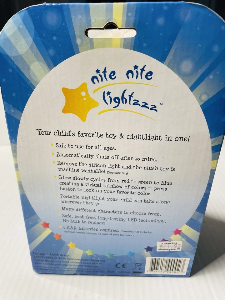 Night Night lightzzz Nuevo Juguete para Perrito Nunca Abrido Foto 4 de 4