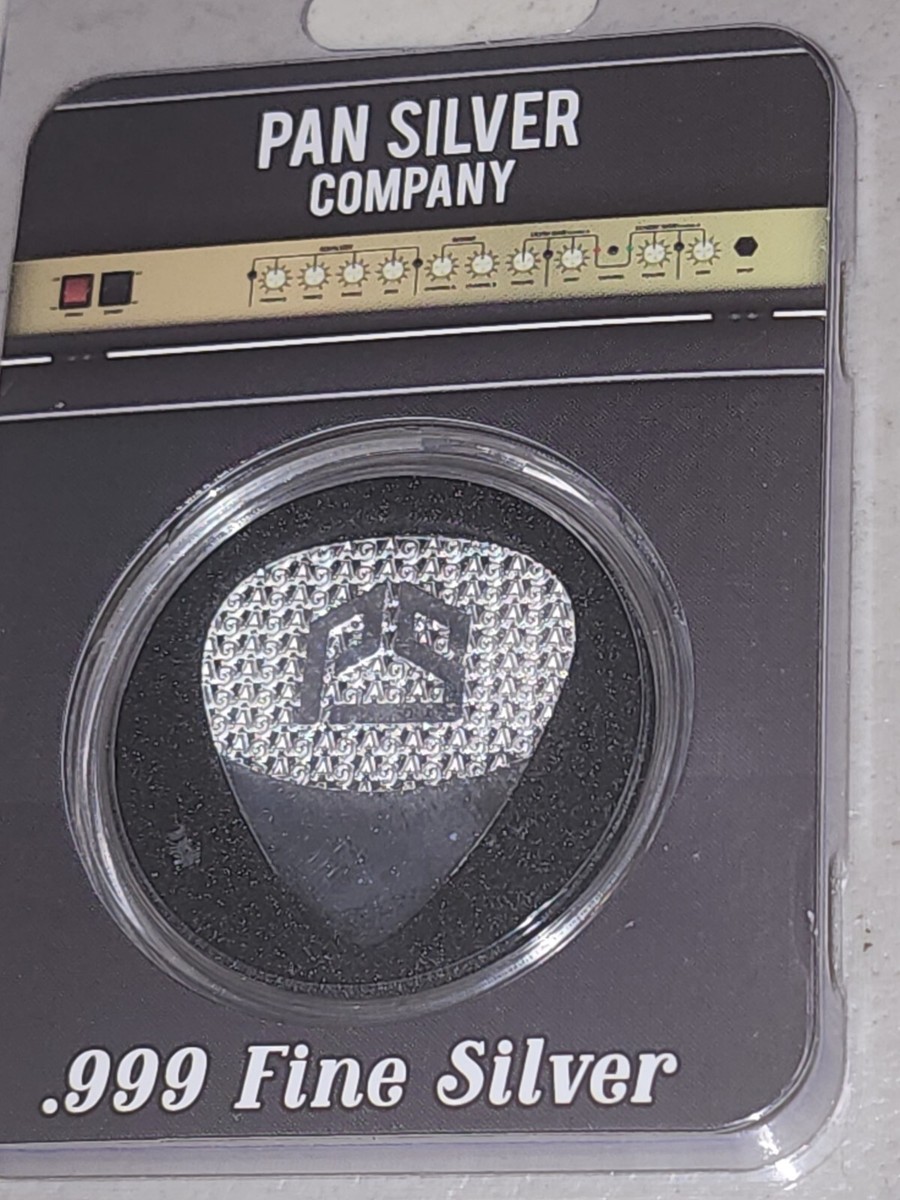 10g gram Guitar Pick Pan Silver Company .999 Fine Silver | eBay