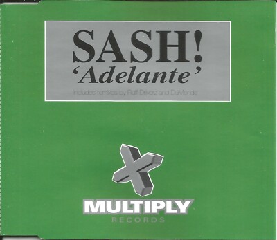 SASH Adelante EDIT & 2 MIXES RUFF DRIVERZ & DuMONDE CD Single SEALED USA seller