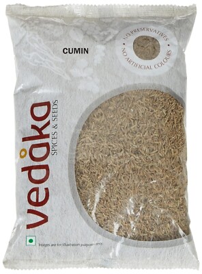 Amazon Brand- Vedaka Cumin Whole | Natural & Healthy Spices | 500G