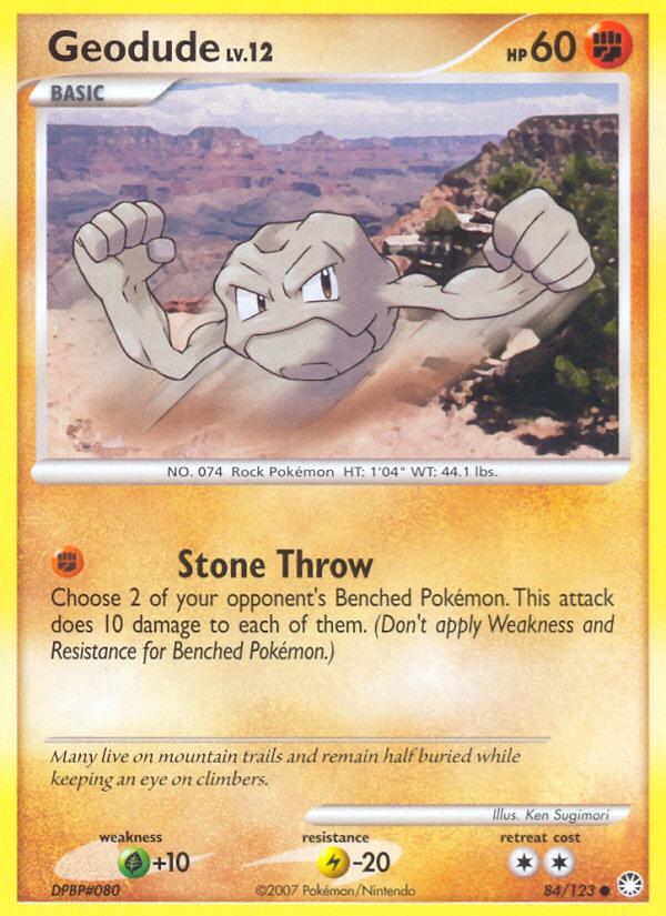 Pokemon Geodude (84/124) Mysterious Treasures LP | eBay