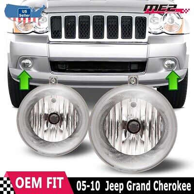 06-10 Jeep Commander 05-10 Grand Cherokee Replacement Fog Lights Pair