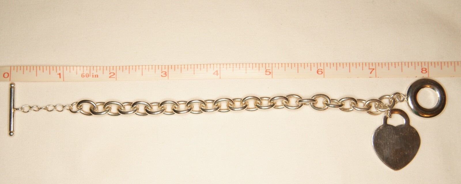 Silver Toggle Clasp Charm Bracelet – European Style, Compatible With Pandora Charms, Sizes 7.0" To 9.0" - View #7