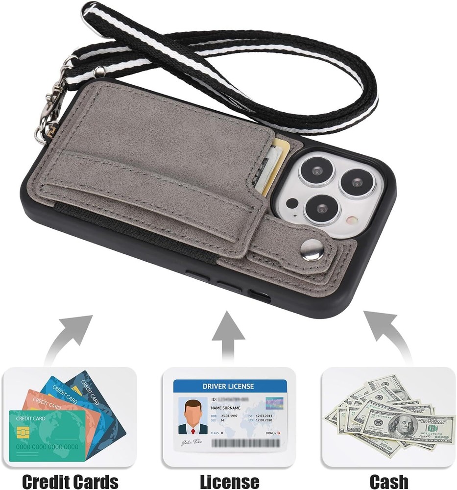 iPhone 15 Pro Max Case with Lanyard - Slim Protective Cover
