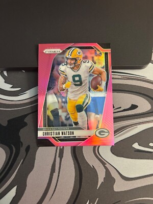 2024 Panini Prizm - Christian Watson #103 Pink Prizm Packers