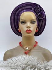 Aso-Oke African Headtie Auto Gele, Headgear.