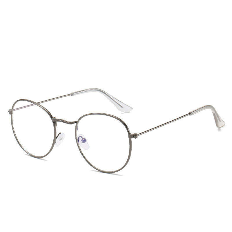 Small Frame Flat Mirror Female Korean Retro Metal Glasses