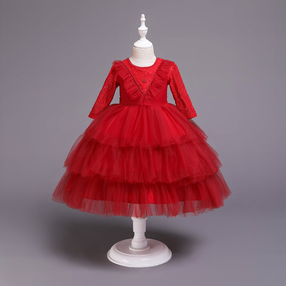 autumn birthday dress Spring Girls Princess dressess Baby girls party wedding pretty Ella's Knit Asymmetrical Top COLOR:Natural 2 Years (90cm) 52