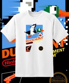 Duck Hunt NES Retro Box Art Video Game T Shirt Youth M - Adult 6XL!