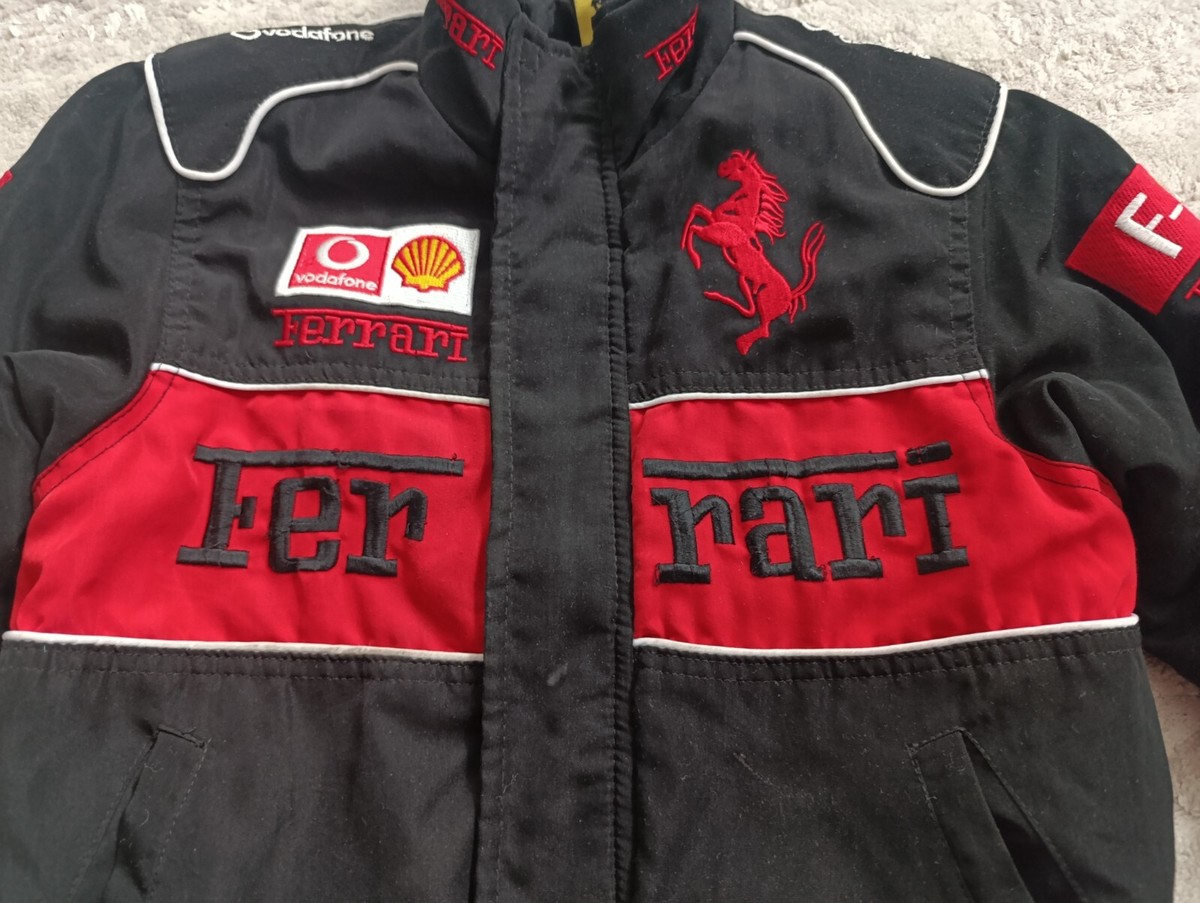 【未使用品】Ferrari フェラーリF1　キッズ レーシング ジャケット Ferrari Vintage Kids Racing Full-Zip Jacket F-1 Vodafone