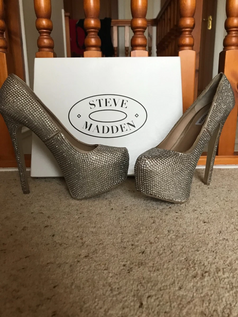Steve madden silver store studded heels