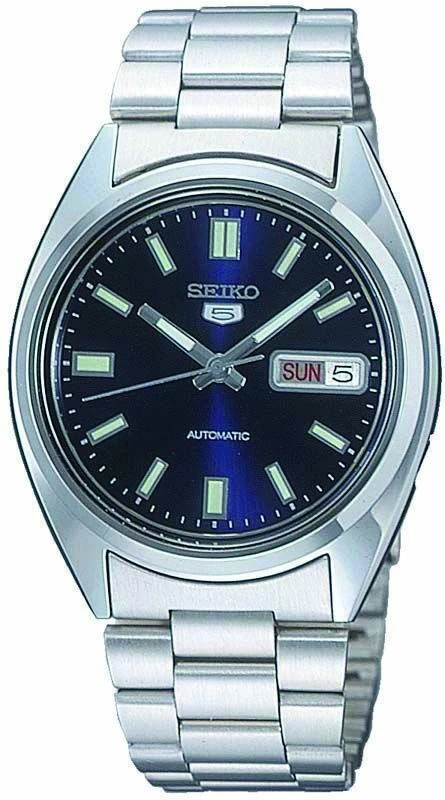 Seiko 5 Herrenuhr Automatik mit Sichtboden Gehäuse und Armband Edelstahl SNXS77 - Bild 3 von 4