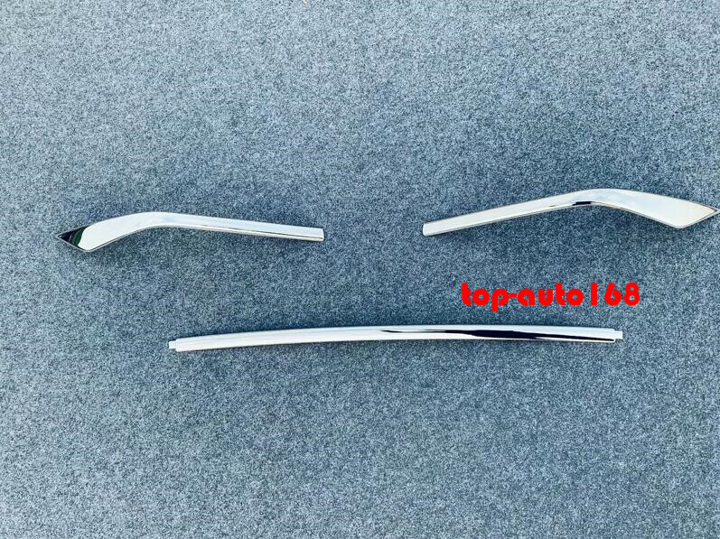 ABS Chrome Rear Bumper Molding Trim Strip Cover 3pcs Fit For Toyota