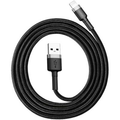 Kabel Baseus 2.4A USB-A für iPhone 1m Schnellladenkabel Datenkabel Schwarz