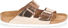 Birkenstock Arizona Regular Fit SoftB Metallic Copper Leather US Wmn  5 EU 36