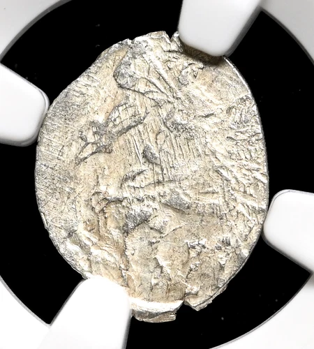 RUSSIA. Boris Godunov, 1598-1605, Silver Kopek, NGC MS62