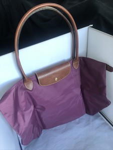 Longchamp le pliage Grande hombro bolso grande bolsa de nylon color rosa  profundo 12\
