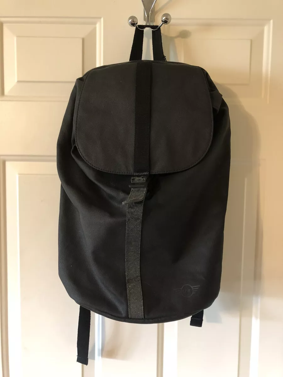 BMW Mini Cooper With Mini Logo Black Gray Canvas Mix laptop bag Backpack