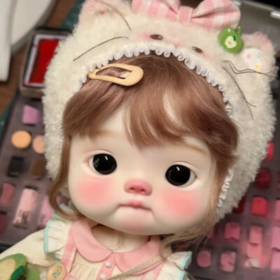 Naked Doll 1/6 BJD Doll SD Ball Joint Resin Big-headed Biting Lip Girl Cute Gift