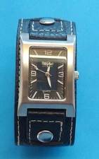 Vintage Massimo Rectangular Quartz Watch. Sets, Runs, Keeps Time 7 Days. Chunky.