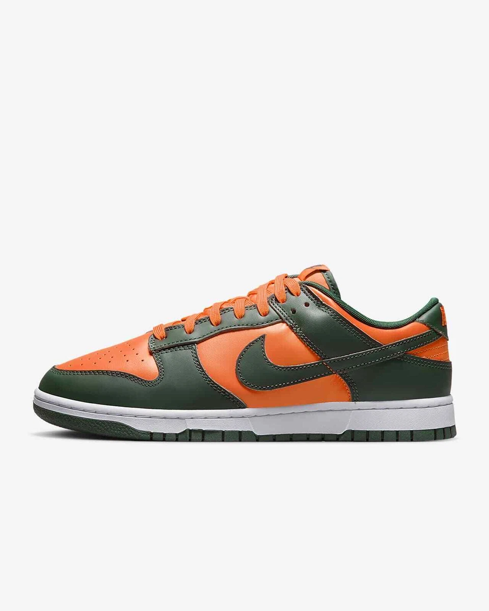 Nike Dunk Low Retro Shoes Sneakers Gorge Green/White/Orange DD1391-300 US  7-12