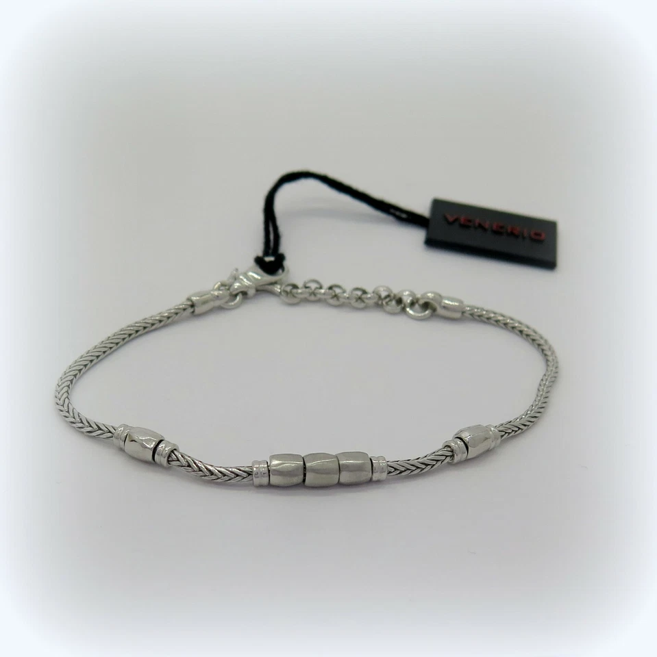 Bracciale uomo in argento 925 rodio Venerio - Immagine 2 di 2