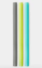 Gosili Extra Wide Straws 3ct. Green, Blue & Gray