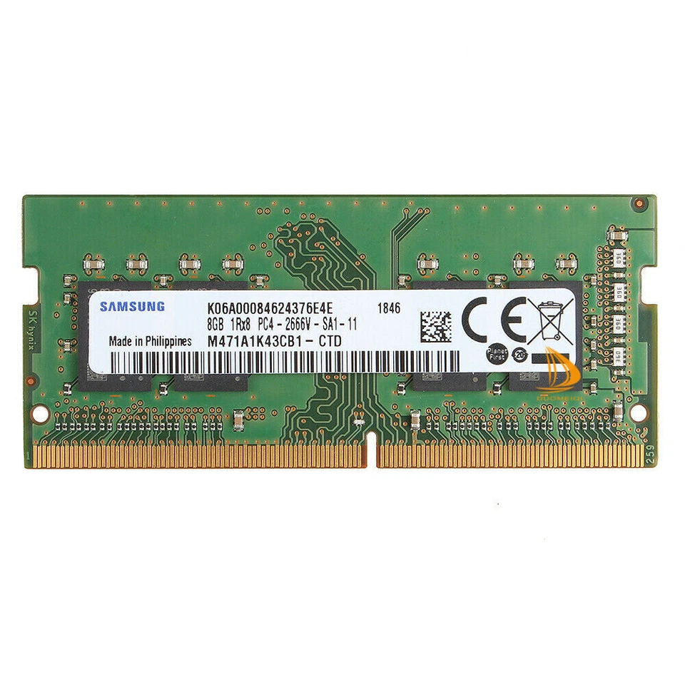 16G Samsung 2x 8GB 1RX8 PC4-2666V DDR4-21300Mhz 1.2V Laptop RAM Memory Module* - Image 2 of 4